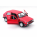 Miniatura Bburago 1979 VW Golf GTI MK1 1/24 Vermelho